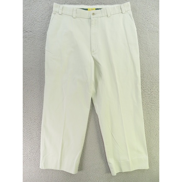 Duck Head Pants Mens 34x26 Khaki Beige Flat Front Pocket Straight - Picture 1 of 9